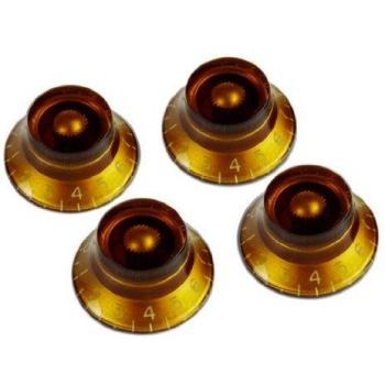 Gibson Top Hat Knobs for Electric Guitar 4 Pack Amber