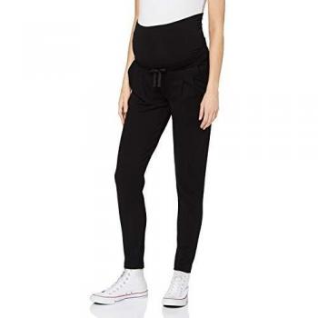 Mamalicious Women's Cuffed Maternity Pants Black XS