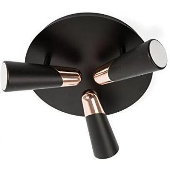 Lao 3 Light Ceiling Spot Light Black Copper