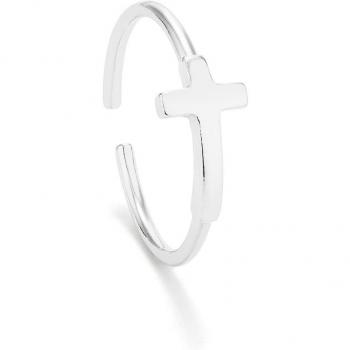RADIANT Anillo Anel Cruz Prateado Basics RY000092 Marca