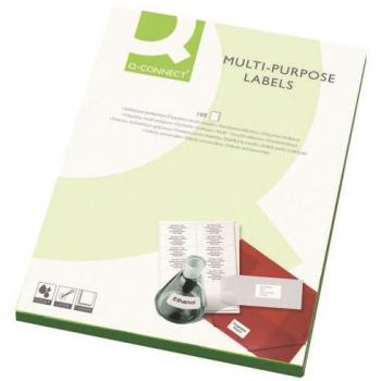 Q CONNECT MULTI LAB 99.1X34 PK100 WHITE