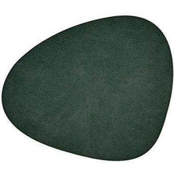 LIND DNA Set de table Hippo curve L Vert pastel 37x44 cm