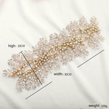 ForSeven Joyas de Boda Hoja y Brillo