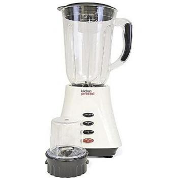 500W Kitchen Blender with 1.5L Jug, 2 Speed Settings, Pulse Feature, Mill & Separate Grinder, Ivory White (Model: E5012WI)