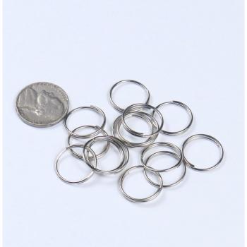100PC 11MM Silver Plated Steel Round Rings for Bead and Pendant Accessories