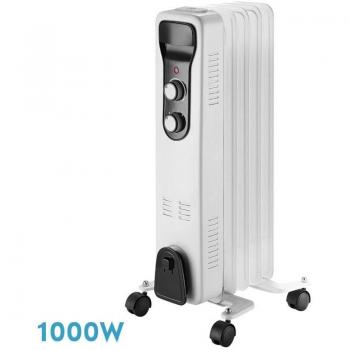 Radiatore a Olio Brasilia 1000W 5 Elementi – Controllo Termostato, Sicurezza Avanzata