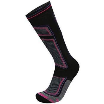 RYWAN Bio Ceramic X Infrarot Skisocken, Schwarz/Fuchsia/Violett, 38-40