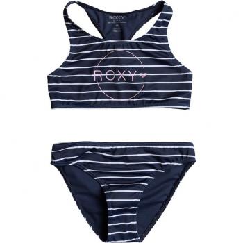 Roxy Girls Bico Basic Stripe Crop Top Bikini Set