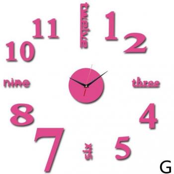 Modern 3D Wall Clock for Living Room