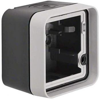 Berker Gehäuseunterteil 1f waag Rahm W.1 grau 6118913505