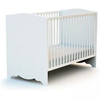 Cuna de Madera 60 x 120 cm Modelo AT4 Blanca