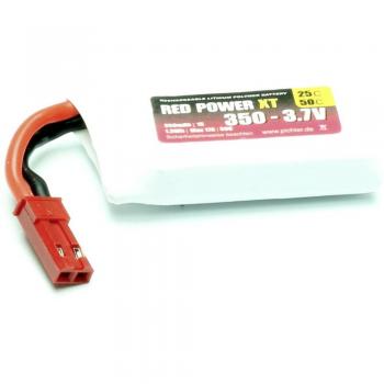 Batteria ricaricabile LiPo 3.7 v 350 mAh 25 c Softcase jst, bec