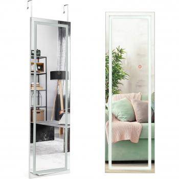 Specchio intero per porta con LED regolabili 120x37