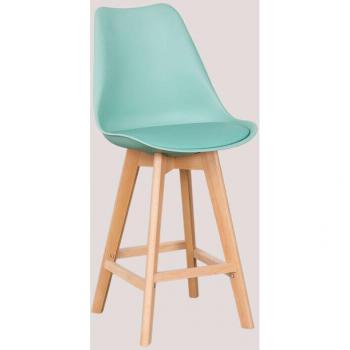 Set de 2 Taburetes Altos con Cojín Nordic
