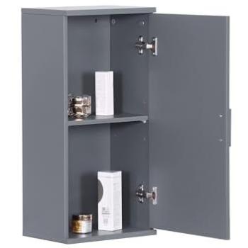 Relaxdays Armadietto bagno a muro con due compartimenti grigio‑blu