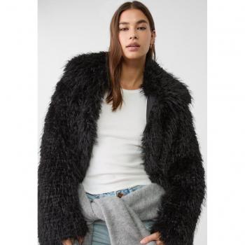 Stradivarius Kuscheljacke Schwarz XS