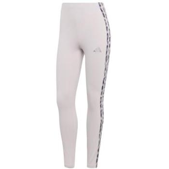 Legging Léopard Femmes Adidas Essentials 3-Stripes Violet S