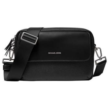 Bolsa de hombro granulado MK Hudson negro