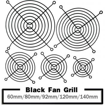 Metal Mesh Finger Guard Fan Grill Set (5PCS: 60mm, 80mm, 90mm, 92mm, 120mm, 140mm)