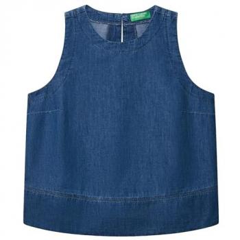 Benetton Bluse für Damen 5DHJDH00Q – Dunkelblau, Regulierter Schnitt
