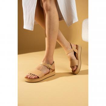 Sandali da donna con cinghia e suola ergonomica 64-771-24 36 bianco