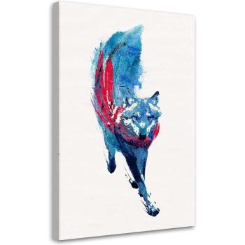 Immagine canvas Quick Fox 40x60 albastru
