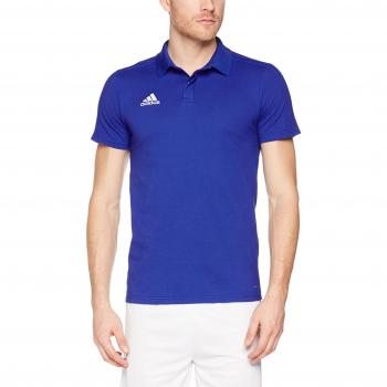Adidas Condivo 18 T-Shirt Polo en Coton pour Homme, Bleu Foncé/Bleu/Blanc, Taille M