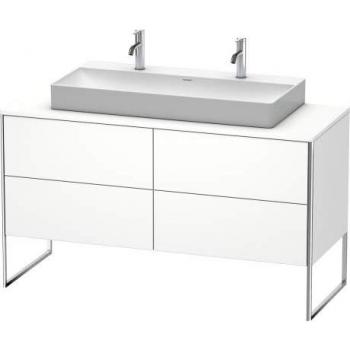 Duravit XSquare Waschtisch-Unterschrank 140x53,8x54,8 cm, 4 Schubkästen, Nordic Weiß seidenmatt