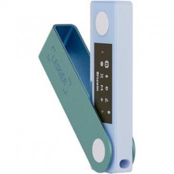 Ledger Nano X Krypto-Hardware-Geldbörse Pastel Green (Backup Funktion, Bluetooth), Crypto Wallet, Grün