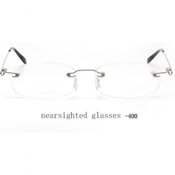 Ultralight Rimless Myopia Glasses -1.0 to -4.0