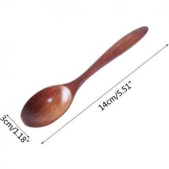 Soup Spoon Trio – 6 Small Wood Spoons