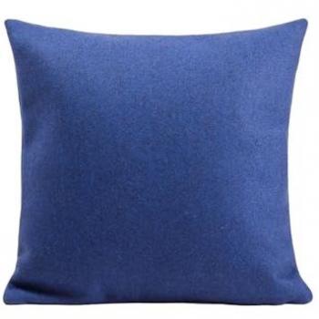 Coussin Bleu Lavande en Laine 100%