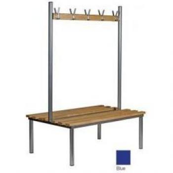 Club Duo Cloakroom Bench Blue 1500mm Wide