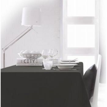 Nappe polyester canon de fusil gris anthracite 140 x 200 cm