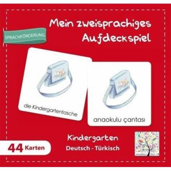 Mein Zweisprachiges Aufdeckspiell Kindergarten Deutsch-Türkisch (Kinderspiel)