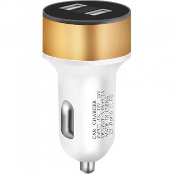 Dual USB 12 V-24 V 3.1A Autolader met Verlichtingsscherm
