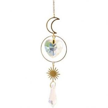 Lumière de cœur en verre