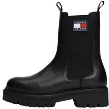 Bottines Tommy Jeans Urban Chelsea Noir 38 pour Femmes