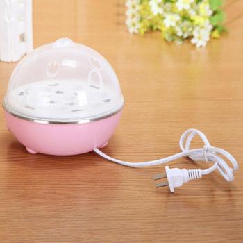 Pink 7-Egg Capacity Electric Egg Cooker