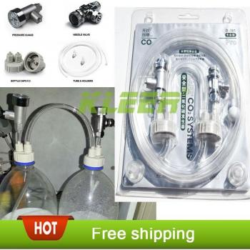 Professional Aquarium CO2 System with Bottle Cap and Pressure Gauge