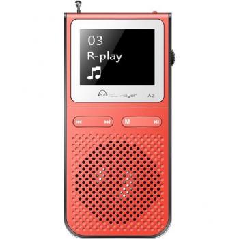 IQQ HiFi MP3 Musikspieler mit Lautsprecher, 8GB, 100 Stunden Spielzeit, eingebautes FM-Radio, erweiterbar bis zu 128GB, tragbarer Player