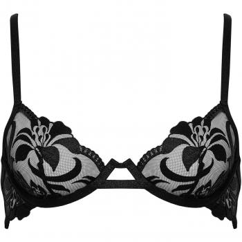 Black Leonora Wired Bra from Bluebella