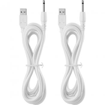 Cables Duales de Carga CC + Adaptador USB 2,5 mm