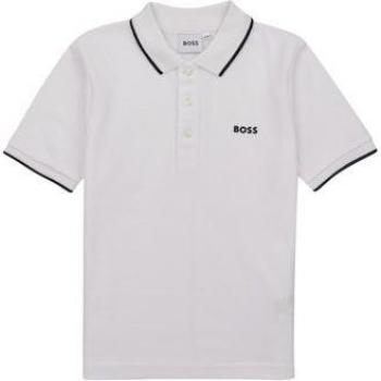 Polo BOSS J25P26 Bianco 8 Anni