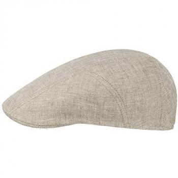 Stetson Herringbone Leinen Flatcap Herren 59 cm