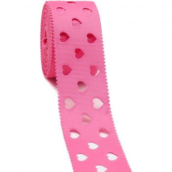 Cinta de Grogrén para Lazos de Pelo en Forma de Corazón