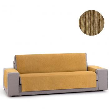 Protector Cubre Sofá Funda de Sofa Adaptable modelo Chenilla Elite 3 Plazas Color Ocre