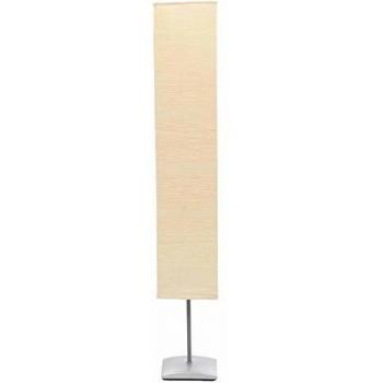 135 cm Beige Rice Paper Lamp with Steel Base