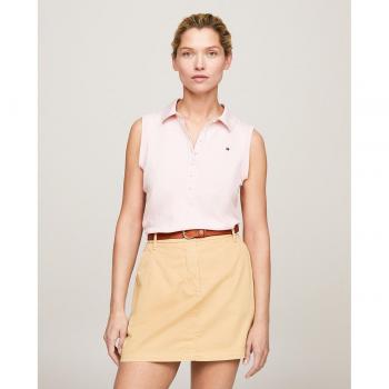 Tommy Hilfiger Poloshirt 1985 Slim Sleeve Rosa XL Damen