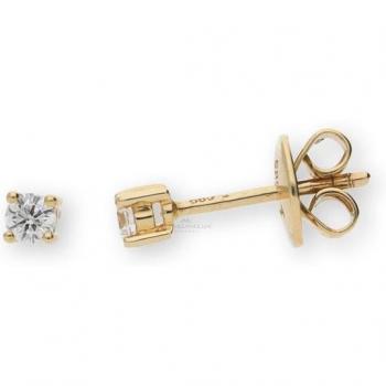 JuwelmaLux JuwelmeetsGold Ohrstecker – 585er Gelbgold, 0,15 Carat